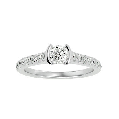 Hera tenison setting diamond engagement ring