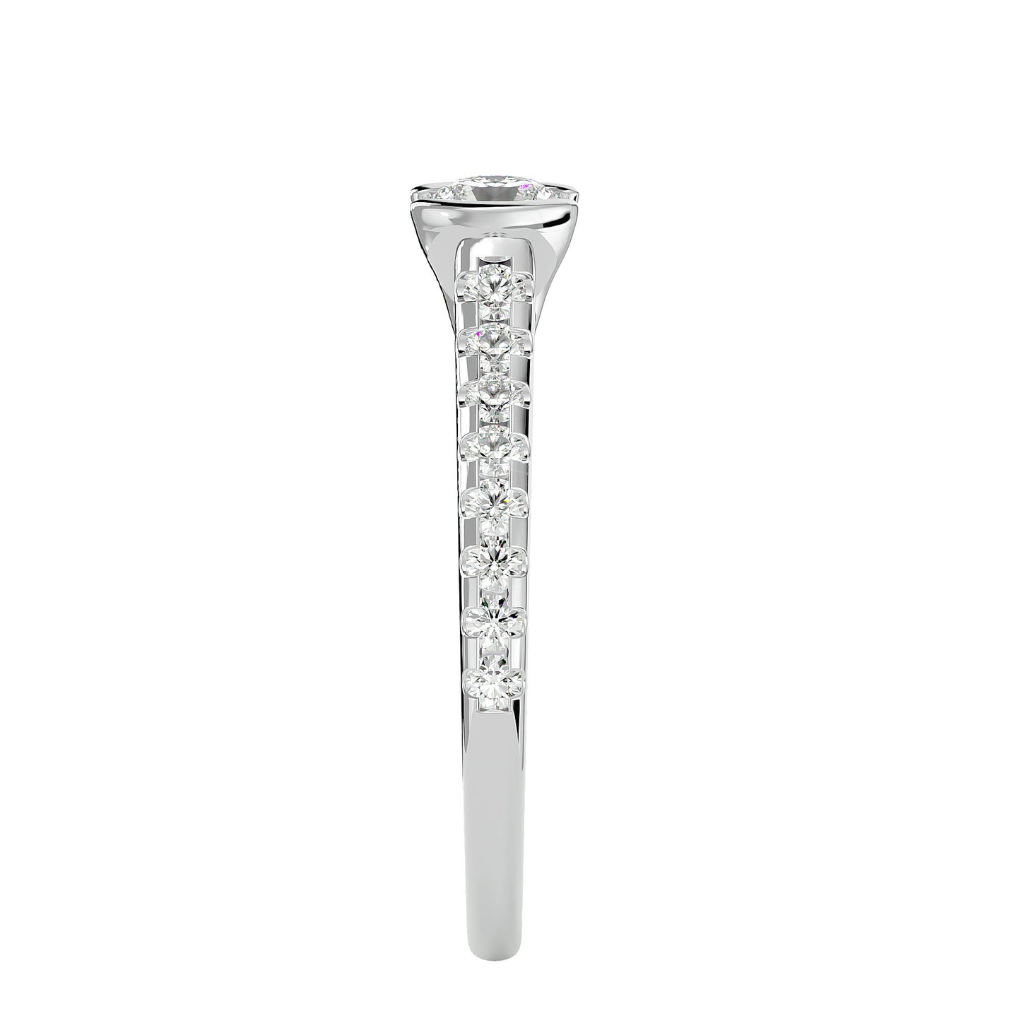 Hera tenison setting diamond engagement ring