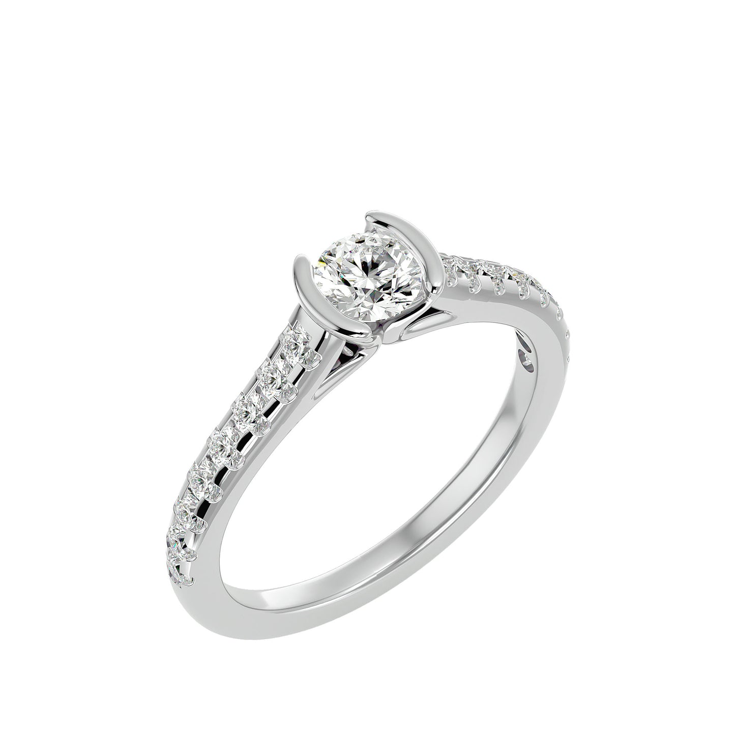 Hera tenison setting diamond engagement ring