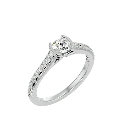 Hera tenison setting diamond engagement ring