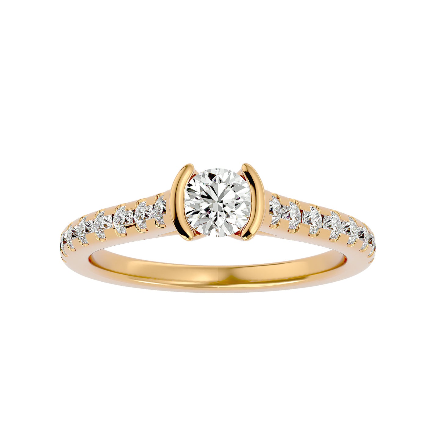 Hera tenison setting diamond engagement ring