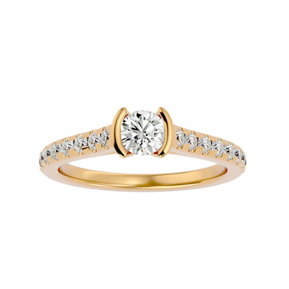 Hera tenison setting diamond engagement ring