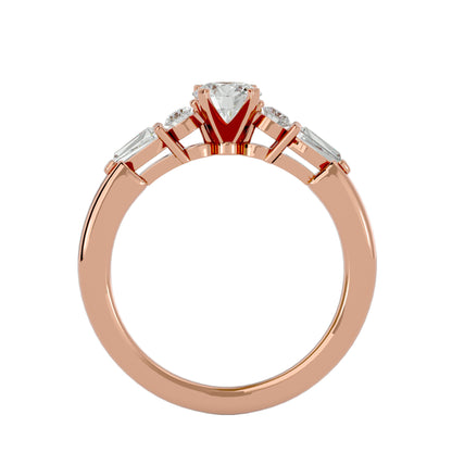 Élodie tappered baguette diamond engagement ring