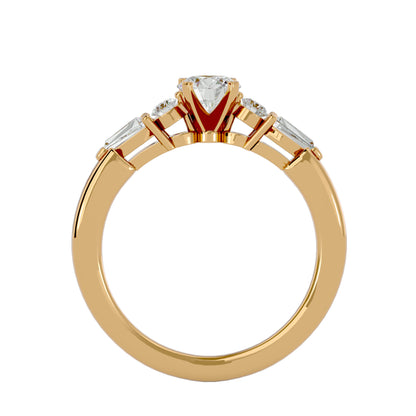 Élodie tappered baguette diamond engagement ring