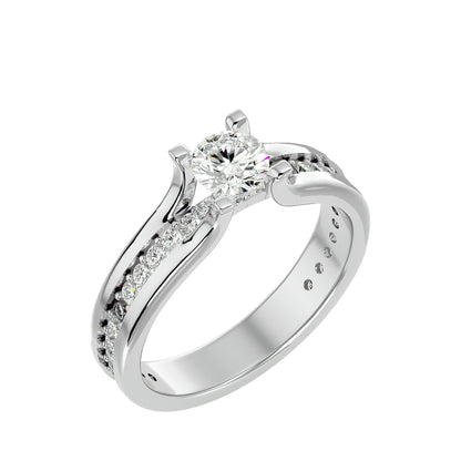 Amandine diamond engagement ring
