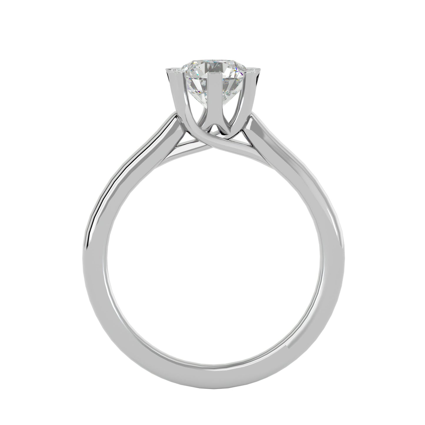 Beatrice six prong diamond engagement ring