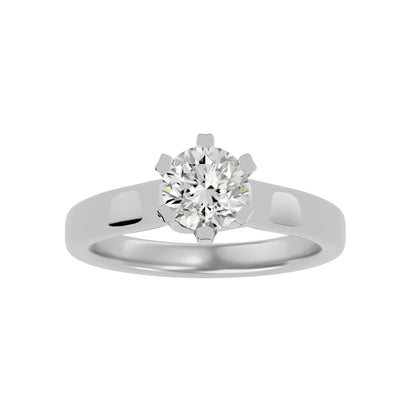 Beatrice six prong diamond engagement ring
