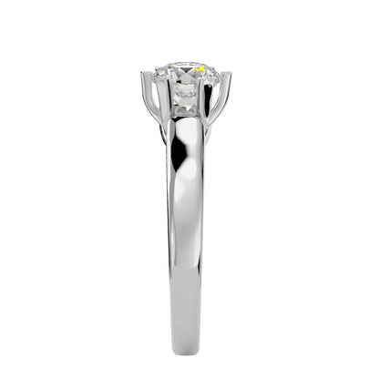 Beatrice six prong diamond engagement ring