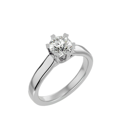 Beatrice six prong diamond engagement ring
