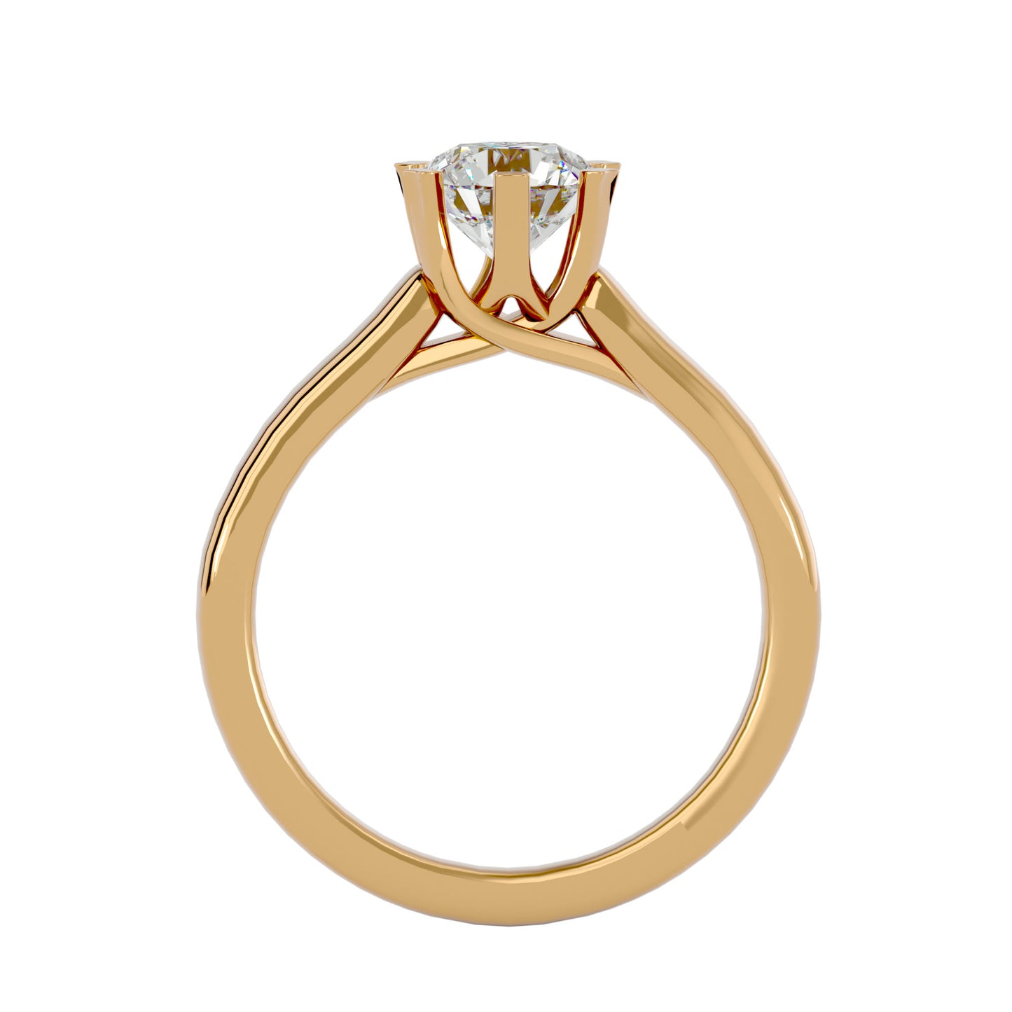 Beatrice six prong diamond engagement ring