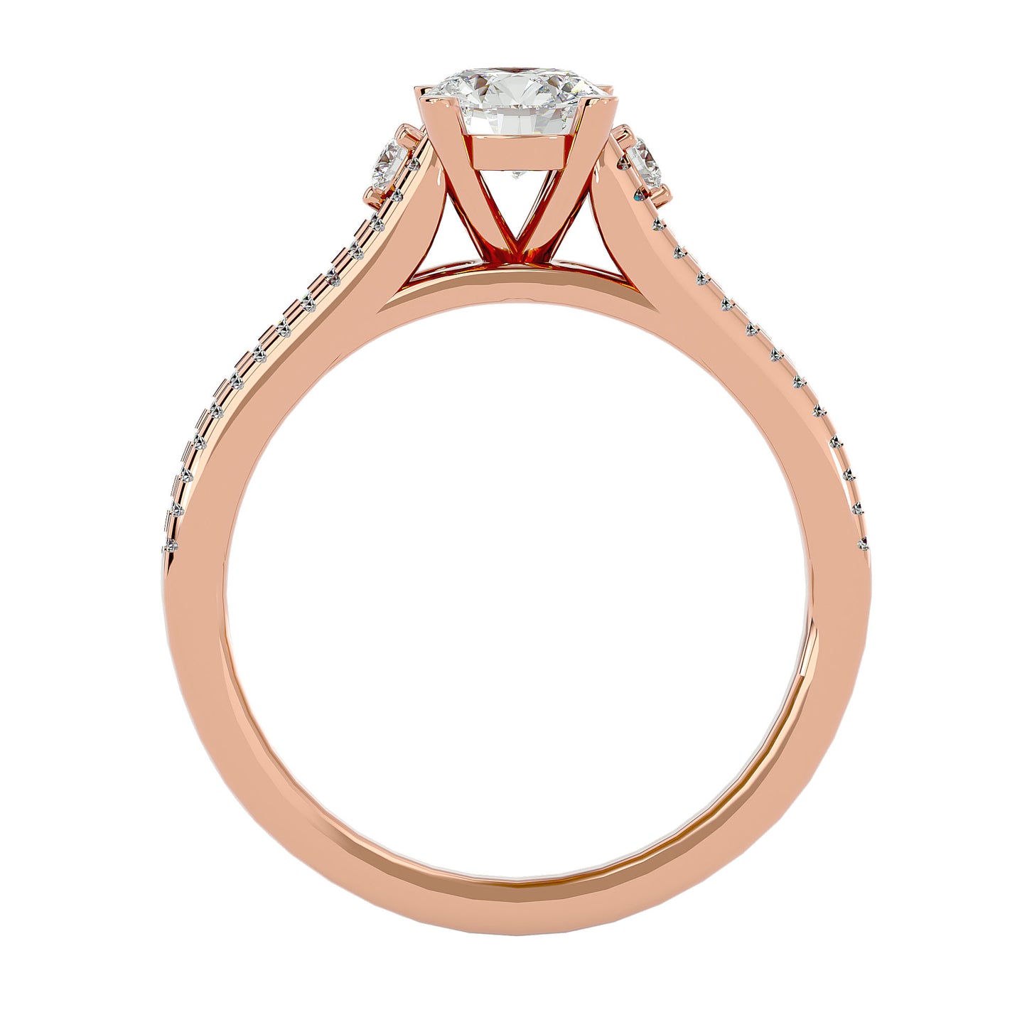 Ruby diamond engagement ring