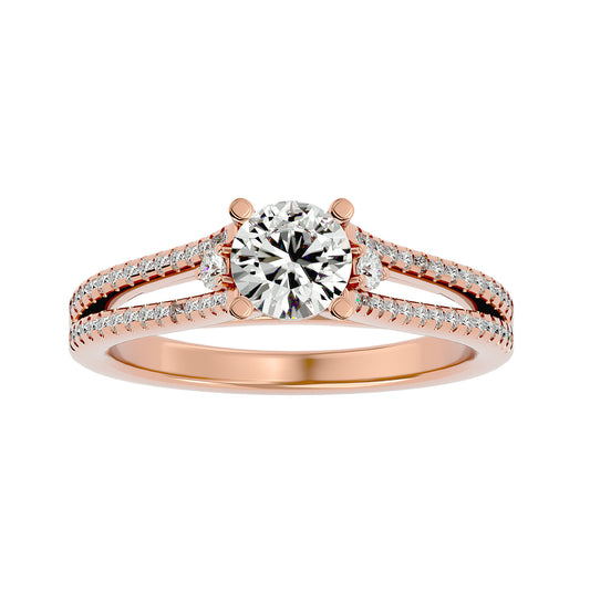 Ruby diamond engagement ring