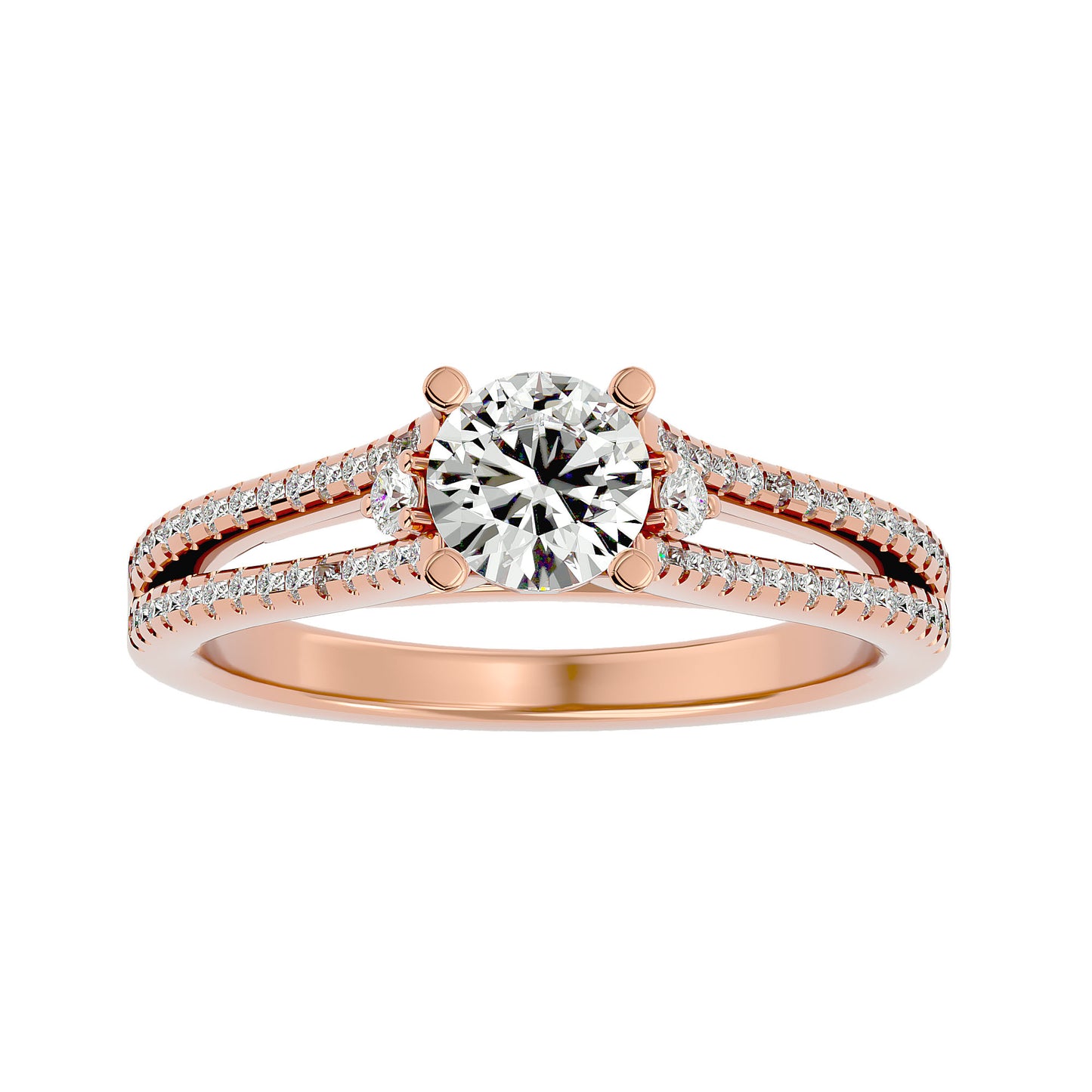 Ruby diamond engagement ring
