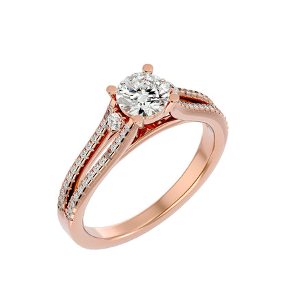 Ruby diamond engagement ring