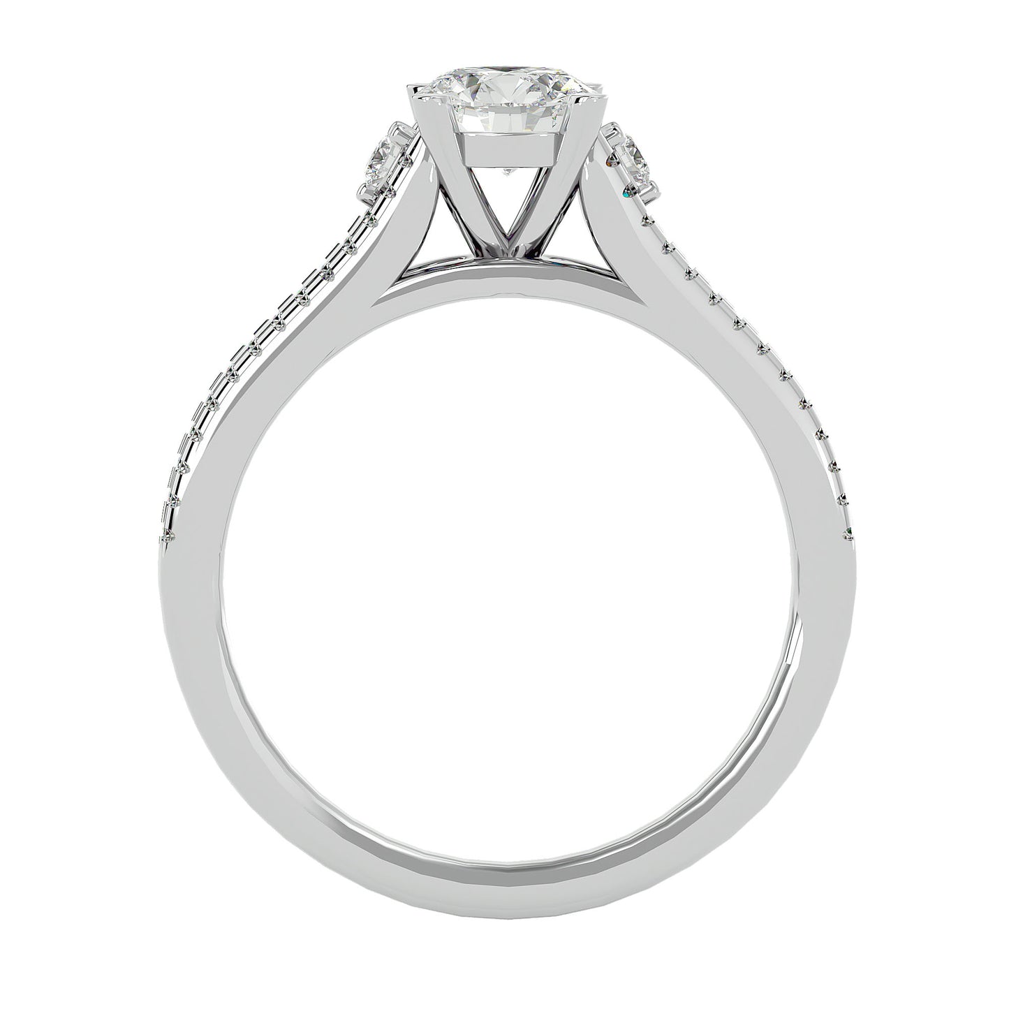 Ruby diamond engagement ring