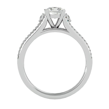 Ruby diamond engagement ring