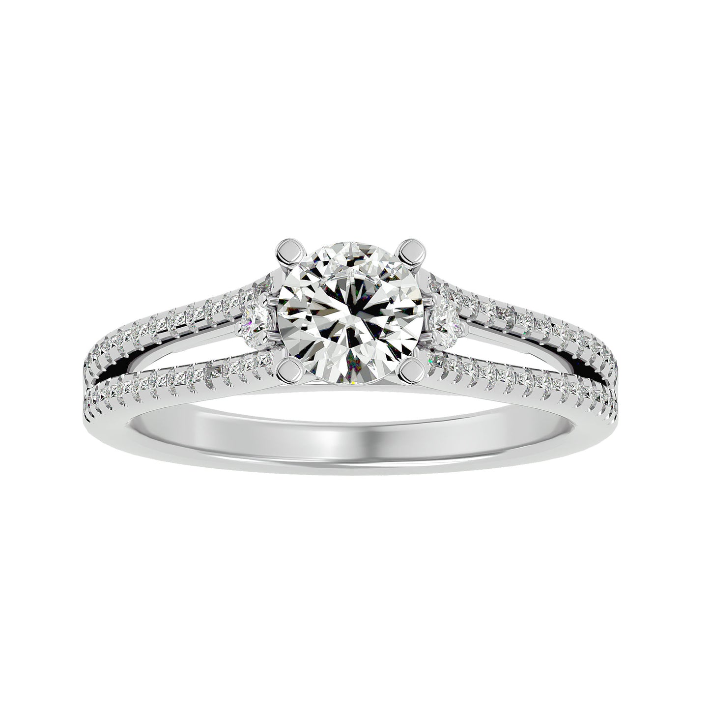 Ruby diamond engagement ring