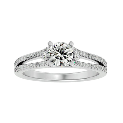 Ruby diamond engagement ring