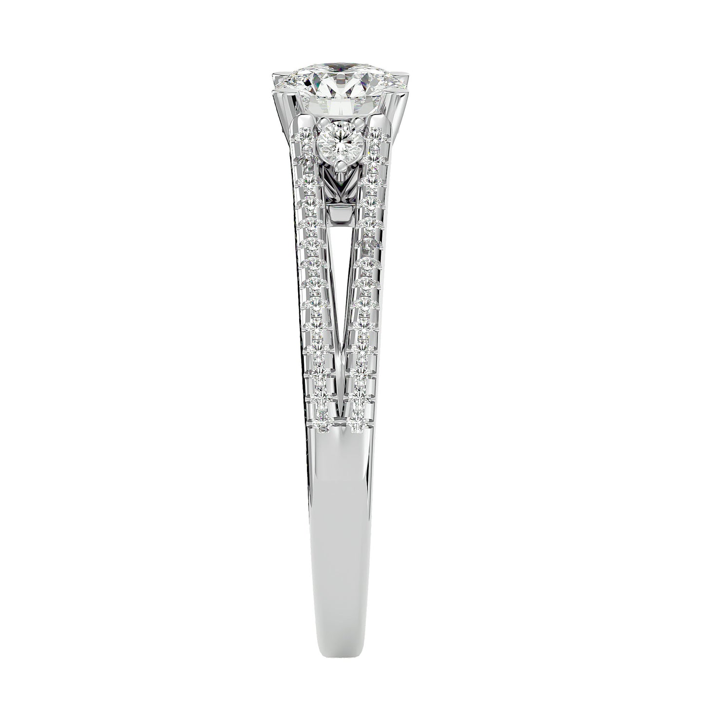 Ruby diamond engagement ring