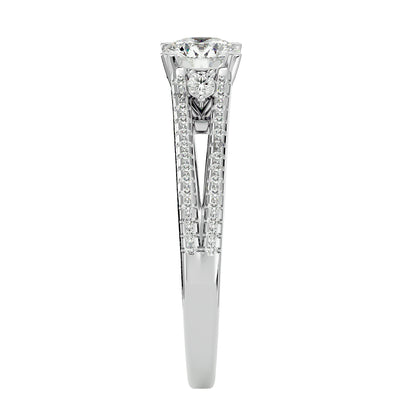 Ruby diamond engagement ring