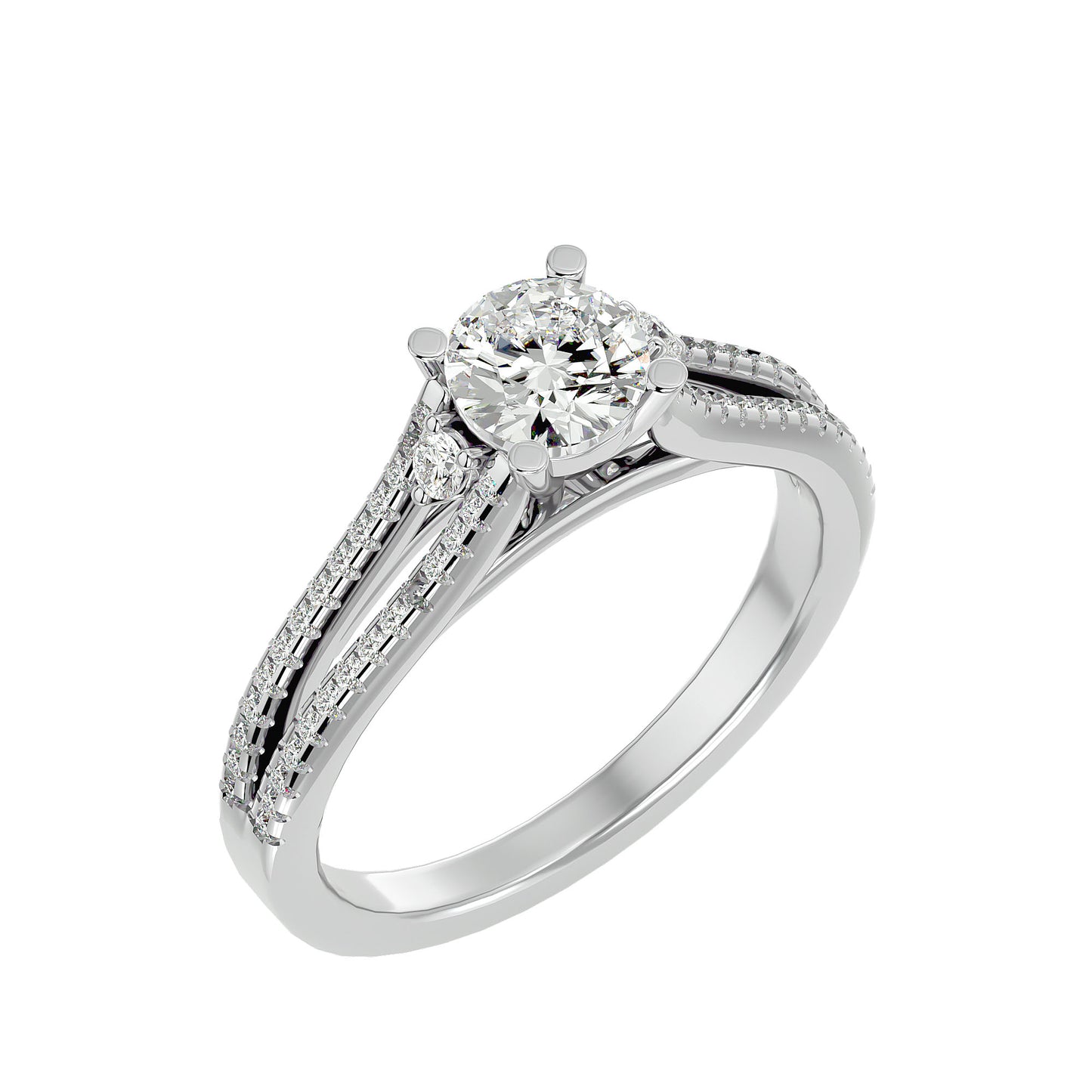 Ruby diamond engagement ring