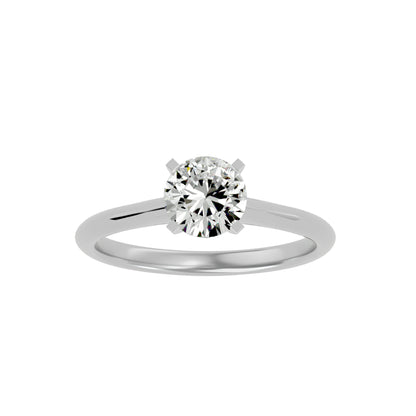 Mabel solitaire diamond engagement ring