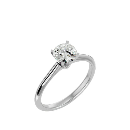 Mabel solitaire diamond engagement ring