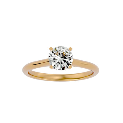 Mabel solitaire diamond engagement ring