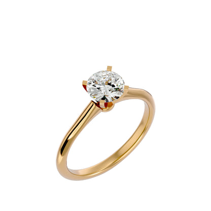 Mabel solitaire diamond engagement ring