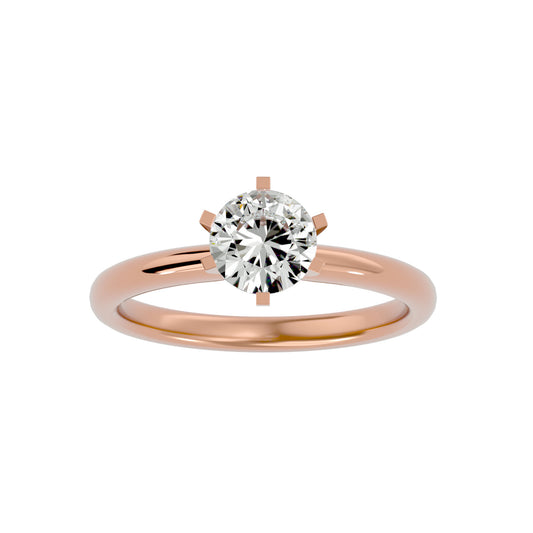 Florence six prong diamond engagement ring