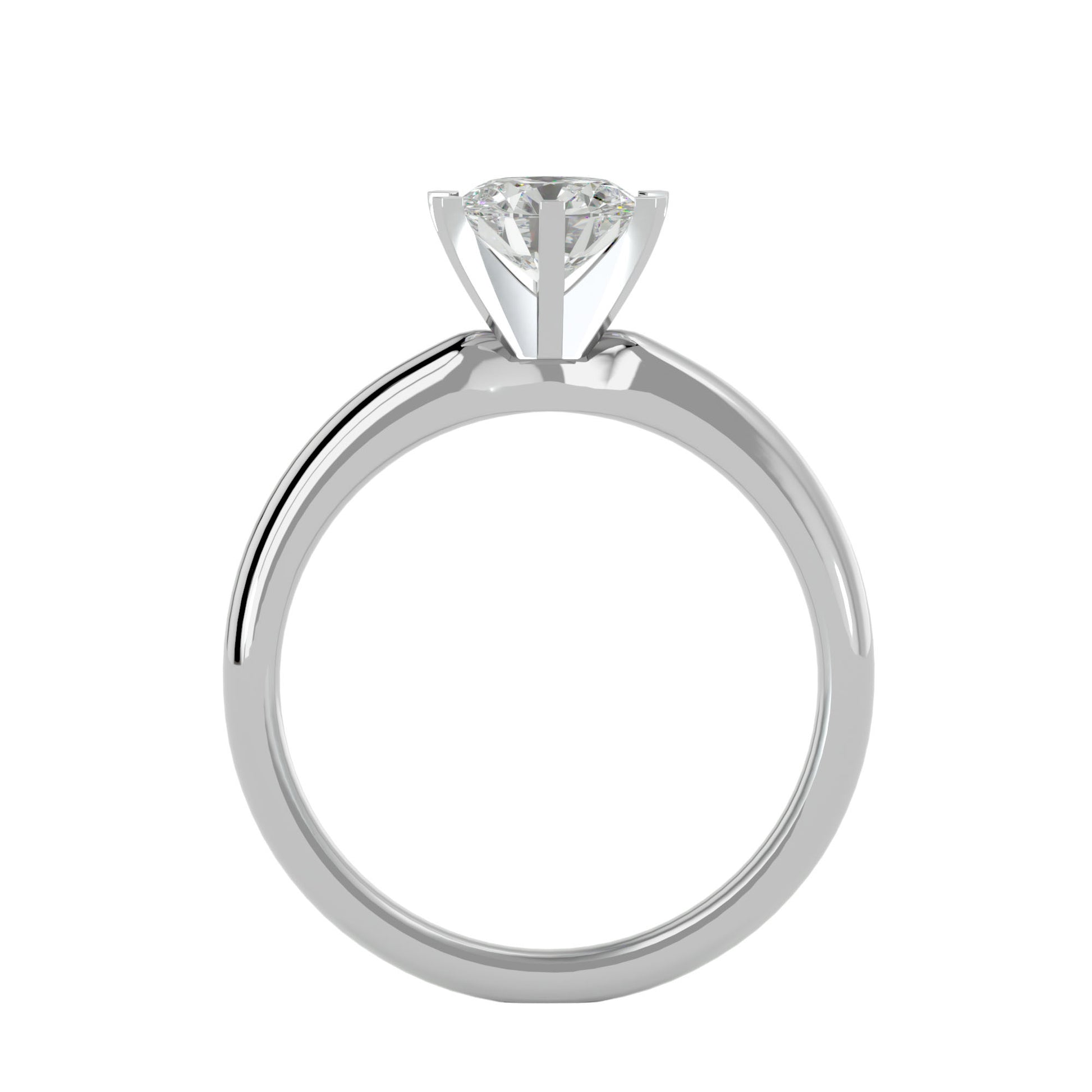 Florence six prong diamond engagement ring