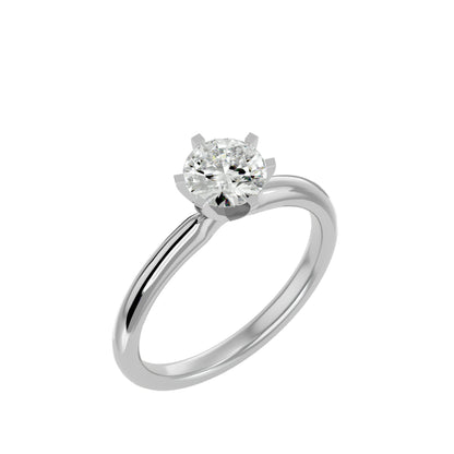 Florence six prong diamond engagement ring