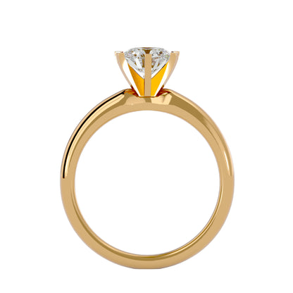 Florence six prong diamond engagement ring