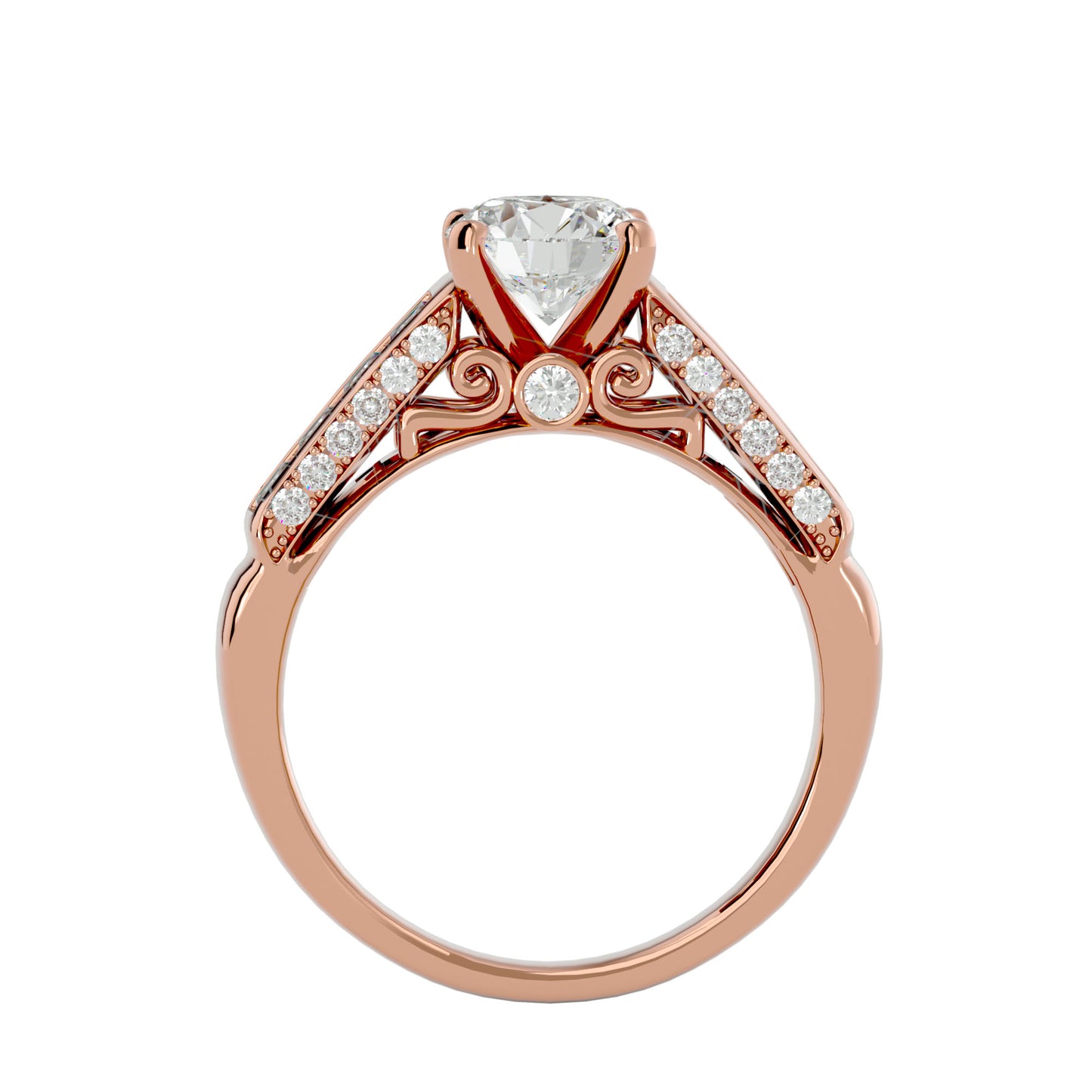 Hazel diamond engagement ring