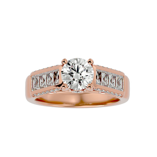 Hazel diamond engagement ring
