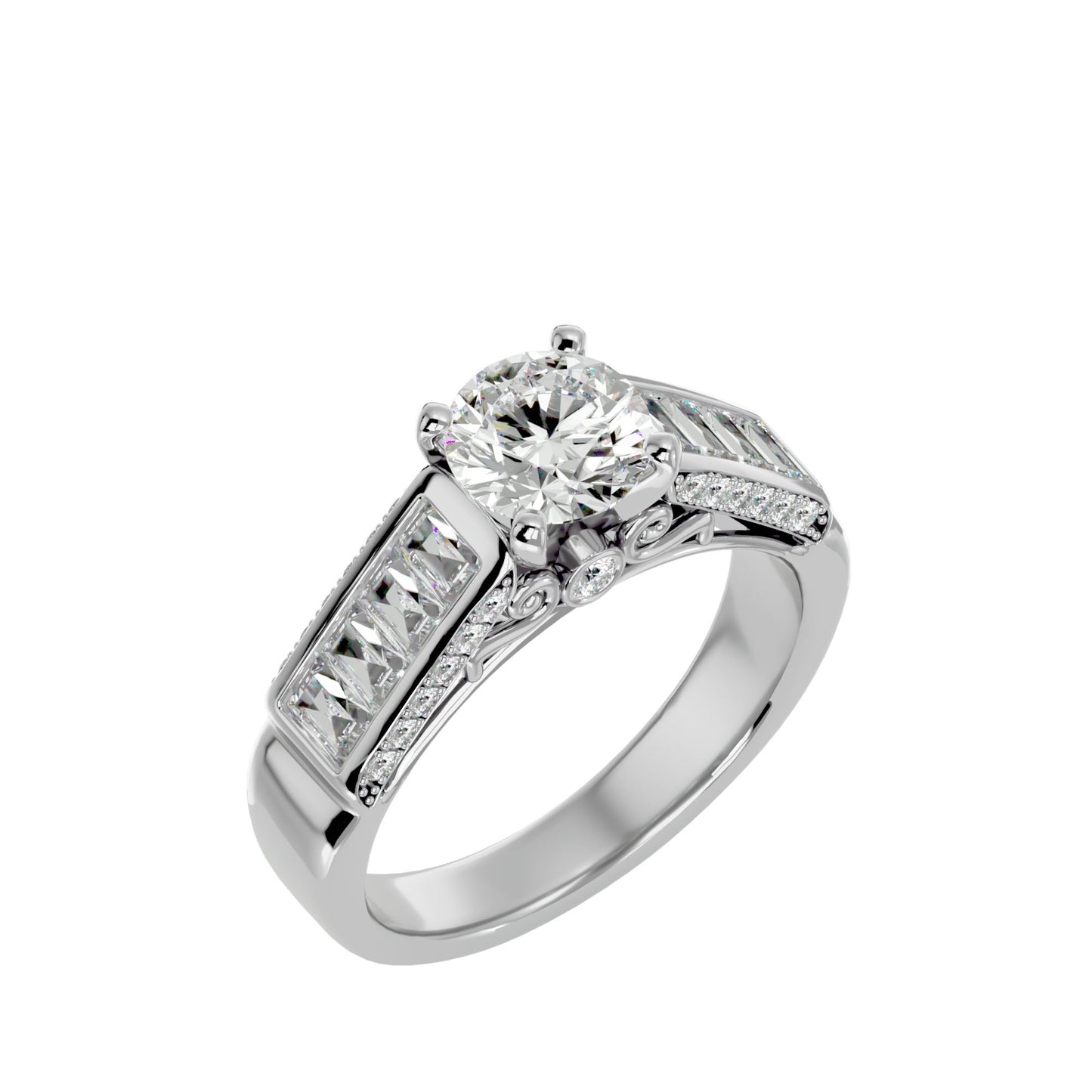 Hazel diamond engagement ring