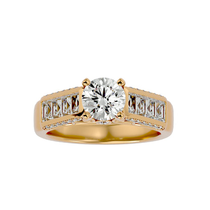 Hazel diamond engagement ring