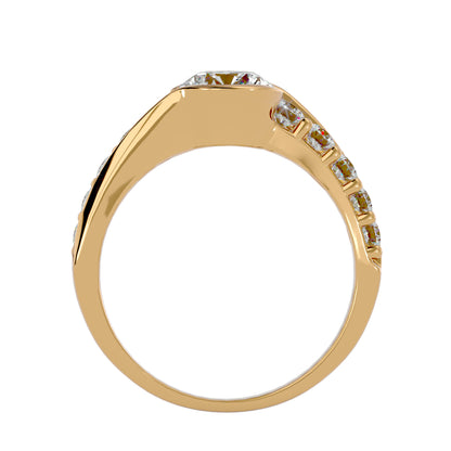 Bezel diamond engagement ring