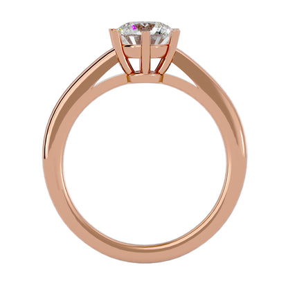Shivani six prong diamond engagement ring