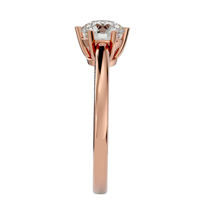 Shivani six prong diamond engagement ring