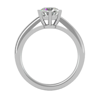 Shivani six prong diamond engagement ring
