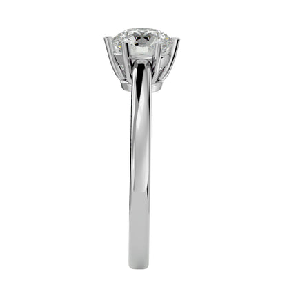 Shivani six prong diamond engagement ring