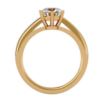 Shivani six prong diamond engagement ring