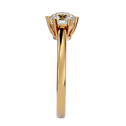 Shivani six prong diamond engagement ring