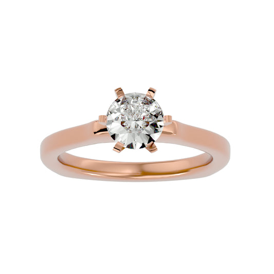Heidi six prong diamond engagement ring