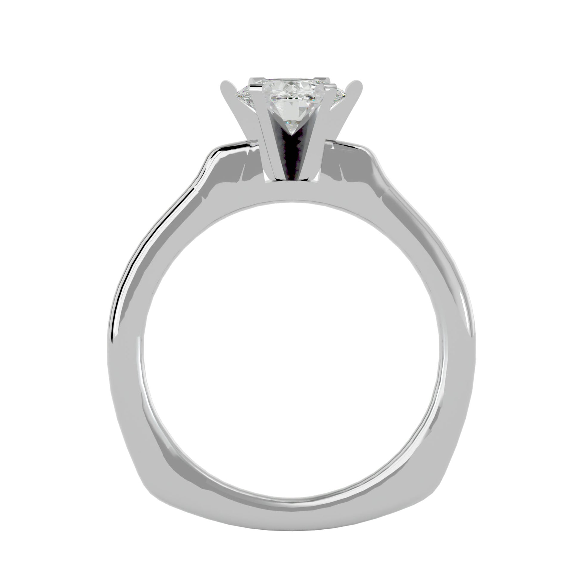 Heidi six prong diamond engagement ring