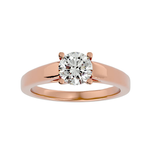 Johanna solitaire diamond engagement ring