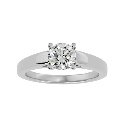 Johanna solitaire diamond engagement ring