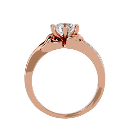 Aarini six prong diamond engagement ring