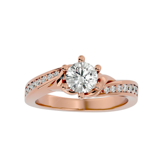 Aarini six prong diamond engagement ring